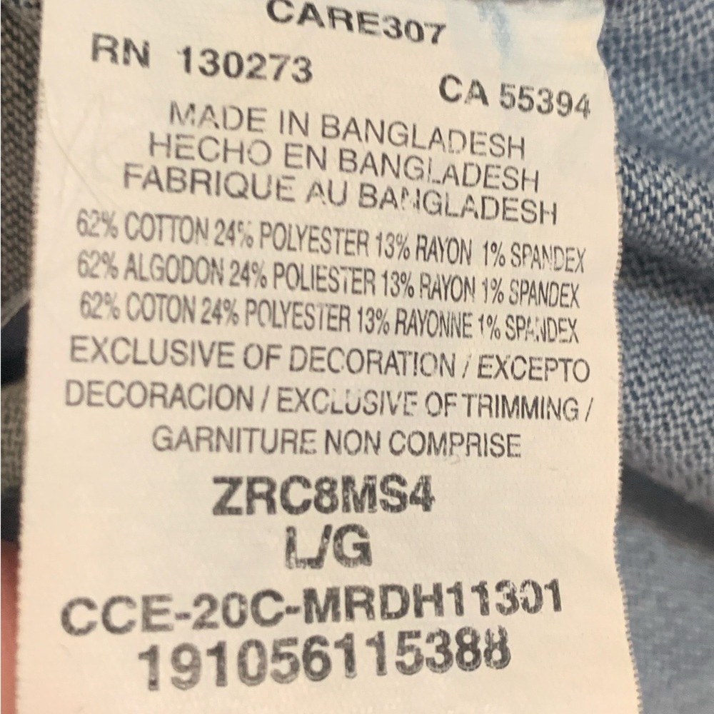 Lee Riders Medium Wash Soft Denim Jacket Size Large - Picture 8 of 9